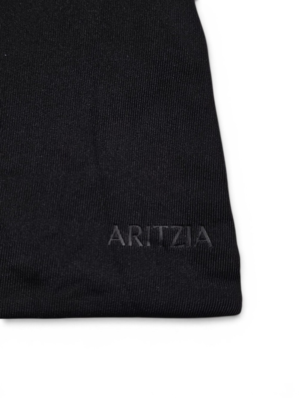 Aritzia Black Off-Shoulder Ribbed Top - Picture 4 of 9